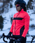 SANTINI Cyklistická zateplená bunda - CORAL BENGAL LADY - růžová