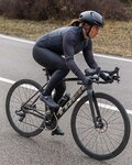 SANTINI Cyklistický dres s dlouhým rukávem zimní - COLORE PURO LADY - černá