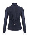 SANTINI Cyklistický zimní dres a kalhoty - COLORE PURO+OMNIA W - modrá/černá