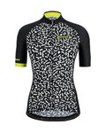 SANTINI Cyklistický dres s krátkým rukávem - TONO CHROMOSOME LADY - černá
