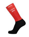 SANTINI Cyklistické ponožky klasické - TREK 2018 AERO - černá/červená