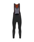 SANTINI Cyklistické kalhoty dlouhé s laclem - NUHOT WINTER - černá