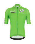 SANTINI Cyklistický dres s krátkým rukávem - LA VUELTA 2019 - zelená