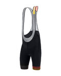 SANTINI Cyklistické kalhoty krátké s laclem - LA VUELTA 2020 - černá