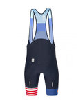 SANTINI Cyklistické kalhoty krátké s laclem - LA VUELTA 2021 - modrá