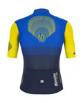 SANTINI Cyklistický dres s krátkým rukávem - LA VUELTA 2021 - žlutá/modrá