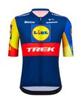 SANTINI Cyklistický dres s krátkým rukávem - LIDL TREK 2024 - modrá