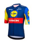 SANTINI Cyklistický dres s krátkým rukávem - LIDL TREK 2024 - modrá