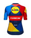 SANTINI Cyklistický dres s krátkým rukávem - LIDL TREK 2024 LADY - žlutá/červená/modrá