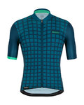 SANTINI Cyklistický dres s krátkým rukávem - MITO GRIDO - modrá