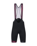 SANTINI Cyklistické kalhoty krátké s laclem - LA VUELTA 2018 - černá/fialová