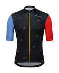 SANTINI Cyklistický dres s krátkým rukávem - LA VUELTA 2018 - modrá/černá/červená