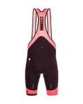 SANTINI Cyklistické kalhoty krátké s laclem - KARMA MILLE - bordó/růžová