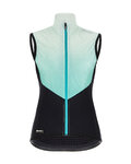 SANTINI Cyklistická vesta - REDUX GENIO LADY - světle modrá/černá