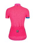 SANTINI Cyklistický dres s krátkým rukávem - GIADA HIP LADY - modrá/růžová