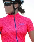 SANTINI Cyklistický dres s krátkým rukávem - GIADA HIP LADY - modrá/růžová