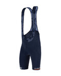 SANTINI Cyklistické kalhoty krátké s laclem - NIBALI - modrá