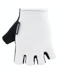 SANTINI Cyklistické rukavice krátkoprsté - CUBO - bílá