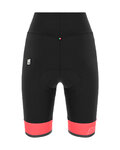 SANTINI Cyklistický krátký dres a krátké kalhoty - GIADA MAUI LADY - černá/bílá/šedá
