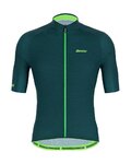 SANTINI Cyklistický krátký dres a krátké kalhoty - KARMA KITE - zelená/černá