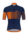 SANTINI Cyklistický krátký dres a krátké kalhoty - TONO FRECCIA - modrá