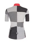 SANTINI Cyklistický krátký dres a krátké kalhoty - TONO SFERA LADY - bílá/černá