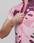 SANTINI Cyklistický dres s krátkým rukávem - GIADA MAUI LADY - vícebarevná/růžová