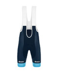 SANTINI Cyklistické kalhoty krátké s laclem - TREK TFR XC 2021 - modrá