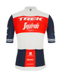 SANTINI Cyklistický dres s krátkým rukávem - TREK SEGAFREDO 2021 - červená/bílá/modrá