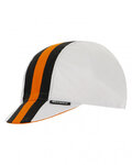 SANTINI Cyklistická čepice - BENGAL - černá/bílá/oranžová