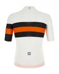SANTINI Cyklistický dres s krátkým rukávem - SLEEK BENGAL - oranžová/černá/bílá