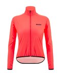 SANTINI Cyklistická větruodolná bunda - NEBULA WINDPROOF W - růžová