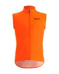 SANTINI Cyklistická vesta - NEBULA WINDPROOF - oranžová