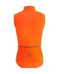 SANTINI Cyklistická vesta - NEBULA WINDPROOF - oranžová