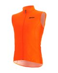 SANTINI Cyklistická vesta - NEBULA WINDPROOF - oranžová