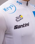 SANTINI Cyklistický dres s krátkým rukávem - TOUR DE FRANCE 2022 - bílá