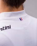 SANTINI Cyklistický dres s krátkým rukávem - TOUR DE FRANCE 2022 - bílá