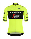 SANTINI Cyklistický dres s krátkým rukávem - TREK 2019 BLEND - žlutá/černá