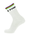 SANTINI Cyklistické ponožky klasické - TREK SEGAFREDO 2020 - bílá