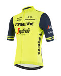 SANTINI Cyklistický dres s krátkým rukávem - TREK SEGAFREDO 2020 - černá/žlutá