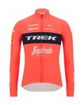 SANTINI Cyklistický dres s dlouhým rukávem zimní - TREK SEGAFREDO 2022 WINTER - růžová