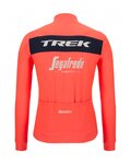 SANTINI Cyklistický dres s dlouhým rukávem zimní - TREK SEGAFREDO 2022 WINTER - růžová