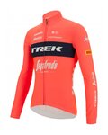 SANTINI Cyklistický dres s dlouhým rukávem zimní - TREK SEGAFREDO 2022 WINTER - růžová