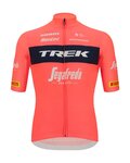 SANTINI Cyklistický dres s krátkým rukávem - TREK SEGAFREDO 2022 FAN LINE - růžová