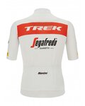 SANTINI Cyklistický dres s krátkým rukávem - TREK SEGAFREDO 2022 FAN LINE - červená/bílá