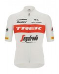 SANTINI Cyklistický dres s krátkým rukávem - TREK SEGAFREDO 2022 ORIGINAL - červená/bílá