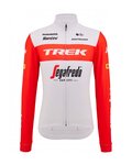 SANTINI Cyklistický dres s dlouhým rukávem zimní - TREK SEGAFREDO 2023 WINTER - červená/bílá