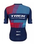 SANTINI Cyklistický dres s krátkým rukávem - TREK 2023 FACTORY RACING - modrá