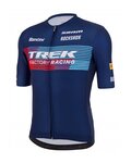 SANTINI Cyklistický dres s krátkým rukávem - TREK 2023 FACTORY RACING - modrá