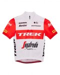 SANTINI Cyklistický dres s krátkým rukávem - TREK 2023 KIDS - červená/bílá